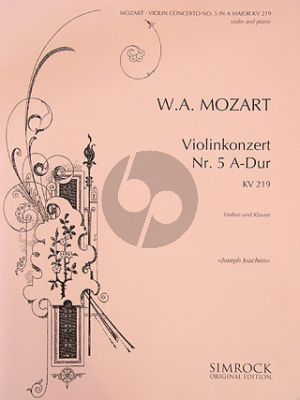 Concerto A-major No.5 KV 219 Violin-Orch.