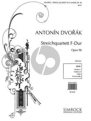 Dvorak Quartet F-major Op.96 2 Vi.-Va.-Vc. (Parts)