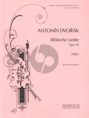 Dvorak Biblical Songs Vol.1 for Low Voice and Piano (German-French-Engl.-Czech.)