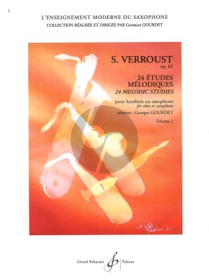 Verroust 24 Etudes Melodiques Op.65 Vol.1 (or Sax.)