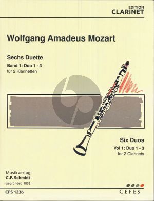 Mozart 6 Duette Op.70 Vol.1 No.1 - 3 fur 2 Klarinetten
