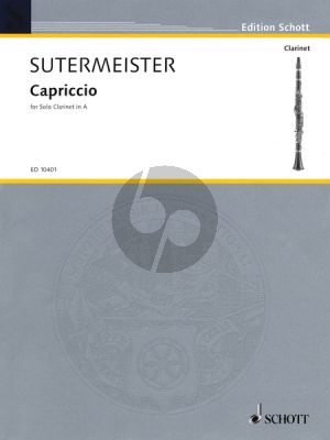 Sutermeister Capriccio (for Solo Clarinet in A)