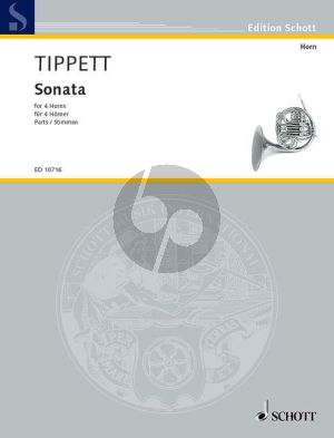 Tippett Sonata for 4 Horns Parts