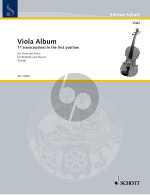 Viola Album (11 Transcriptions in the 1st postition) Viola-Piano (Raymond H. Dodd)