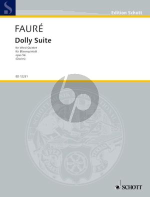 Faure Dolly Suite Op. 56 Woodwind Quintet (Parts) (arr. Gordon Davis)