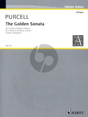 Purcell Golden Sonata for 2 Violins and Bc Score and Parts (Edited by Tippett-Bergmann) (grade 3)