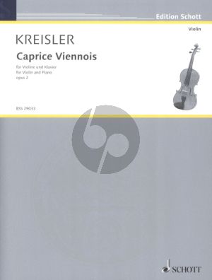 Kreisler Caprice Viennois Op.2 for Violin and Piano (Original Version)