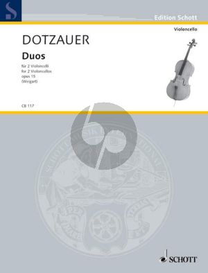 Dotzauer Duos Opus 15 2 Violoncellos (Bernhard Weigart)
