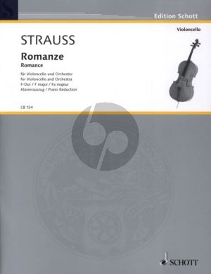 Strauss  Romance F-major (1883) o.Op.AV 75 fur Violoncello und Klavier