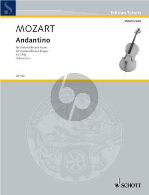 Mozart Andantino KV Anh.46 (KV 374g) Violoncello-Klavier