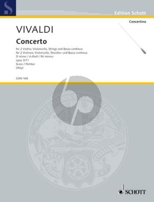 Vivaldi Concerto d-moll Op.3 No.11 RV 565 (L'Estro Armonico) Partitur