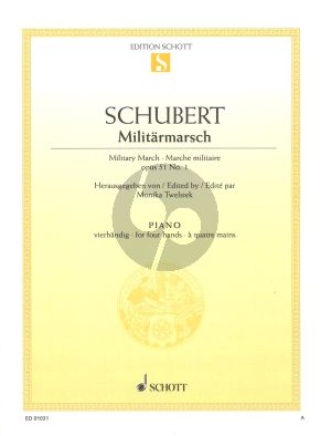 Schubert Marsche Militaire Opus 51 No. 1 D.733.1 Klavier 4Hd (Monika Twelsiek)