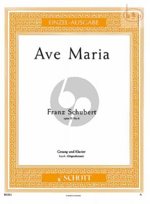 Ave Maria Op.52 No.6 D.839 (Hoch)