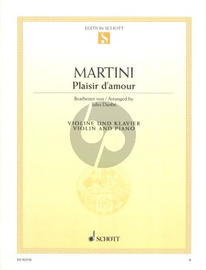 Martini Plaisir d'Amour Violin and Piano (transcr. by Jules Danbe) (Grade 2)