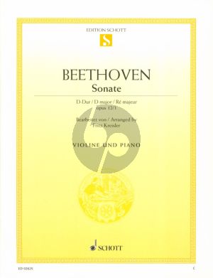 Beethoven Sonata Op.12 No.1 D-major fur Violin and Piano (Arranged by Fritz Kreisler)