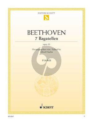 Beethoven 7 Bagatellen Op.33 Klavier (Alfred Hoehn) (Schott)