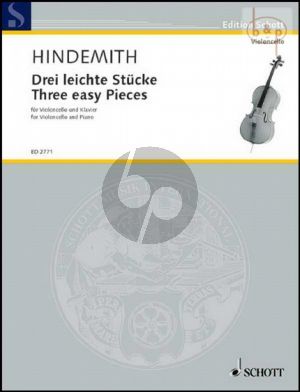 3 Leichte Stucke (1938) (3 Easy Pieces) fur Violoncello und Klavier