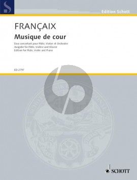 Francaix Musique de Cour Flote-Violine-Klavier