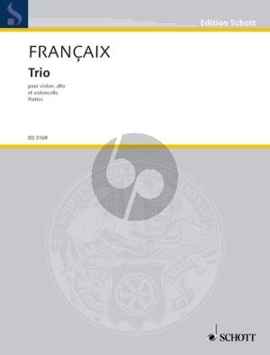 Francaix Trio C-major Violin-Violaand Violoncello (1933) (Parts)