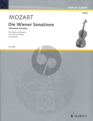 Mozart Wiener Sonatinen Violin-Piano (Viennese Sonatinas) (edited by Gustav Lenzewski)