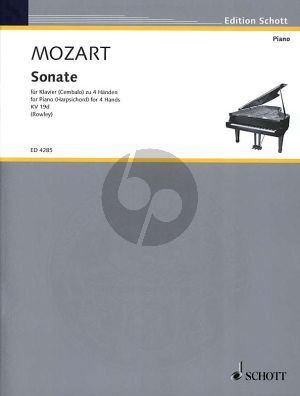 Mozart Sonate C-dur KV 19d for Piano 4 Hands (Alex Rowley)