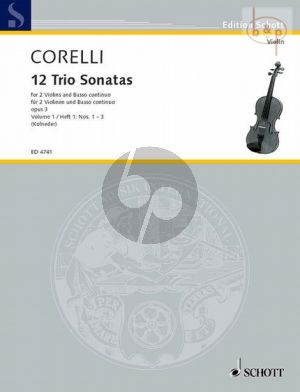 12 Triosonatas Op.3 Vol.1 (No.1 - 3) (2 Vi.-Bc)