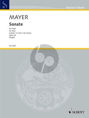 Mayer Sonate g-moll Op.3 No.6 Harfe (Zingel)