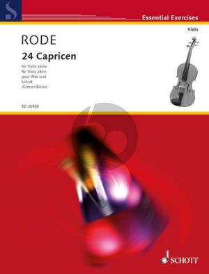 Rode 24 Capricen in the form of Studies in all 24 Keys Viola (edited by Ulrich Groner)