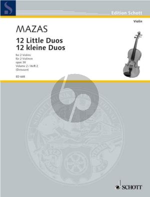 Mazas 12 kleine Duos Op. 38 Vol. 2 Violinen (Heinrich Dessauer)