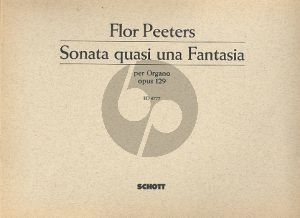 Peeters Sonata quasi una Fantasia Op. 129 Orgel