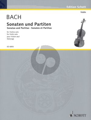 Bach 6 Sonatas & Partitas Violine Solo (BWV 1001 - 1006) (Edited by Henryk Szeryng)