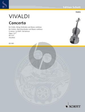 Konzert g-moll RV 317 Op.12 No.1 Violin-Strings-Bc.