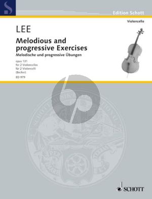 Lee Melodische und Progressive Ubungen Opus131 (2 Violoncellos) (Hugo Becker)