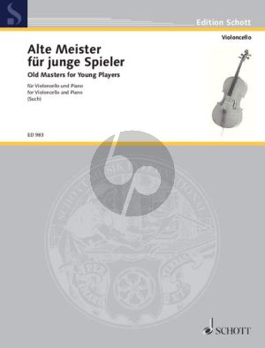 Alte Meister fur junge Spieler Violoncello-Klavier