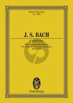 Kantate BWV 212 "Bauernkantate" Studienpartitur