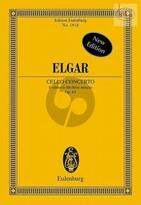Elgar Concerto e-minor Op.85 Violoncello-Orchestra (Study Score) (edited by Richard Clarke)