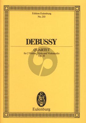 Debussy Streichquartett g-moll Op. 10 Studienpartitur