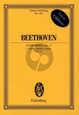 Symphony No. 5 Op. 67 c-minor Study Score