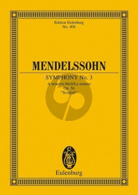 Mendelssohn Symphonie No.3 a-moll (Schottische) Studienpart. (ed. Martin Roddewig & Boris von Haken)