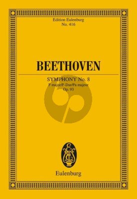 Symphony No.8 F-major Op.93 Study Score
