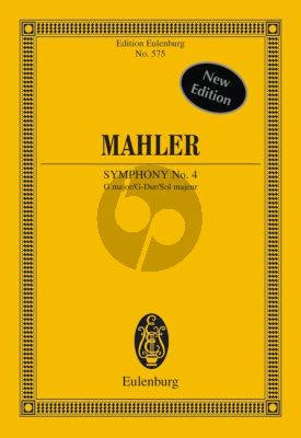 Mahler Symphony No.4 G-major Study Score (ERwin Ratz)