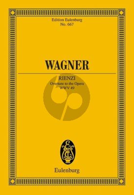 Wagner Rienzi Ouverture WWV 49 Study Score (edited by Reinhard Strohm and Egon Voss)