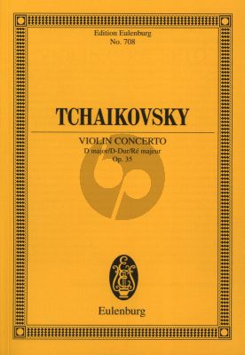 Tchaikovsky Concerto D-major Op.35 Violin and Orchestra (Study Score) (edited by Richard Clarke) (Eulenburg)