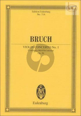 Concerto No.1 g-minor Op.26 Violin and -Orchestra Study Score