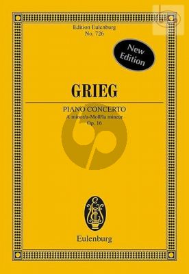 Concerto Op.16 a-minor for Piano and Orchestra Study Score