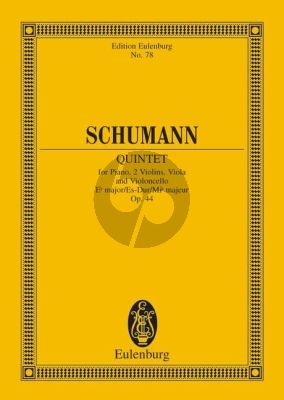 Schumann Quintet E-flat major Op.44 Piano-Strings Study Score