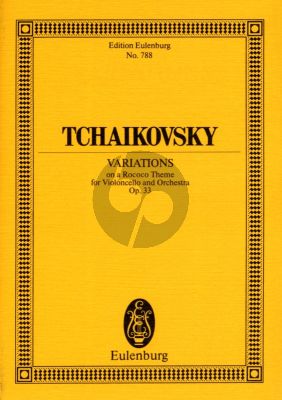 Tchaikovsky Rokoko Variationen Violoncello und Orchester Taschenpartitur (Her­aus­ge­ber Max Hochkofler)