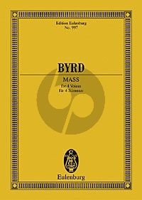 Byrd Mass f-minor SATB Study Score