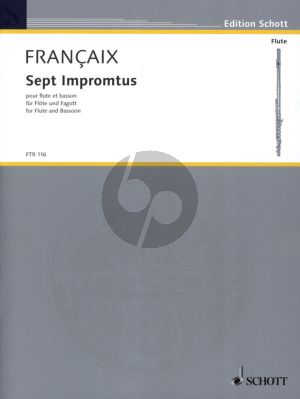 Francaix 7 Impromptus fur Flote und Fagott