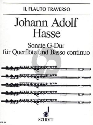 Hasse Sonate G-dur Flöte[Ob./Vi.]-Bc (edited by Hugo Ruf)